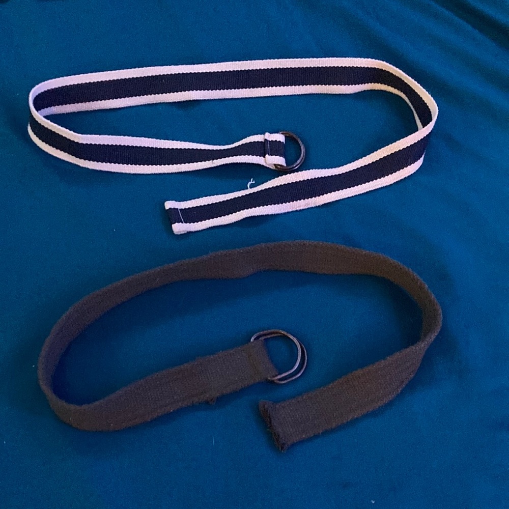 2 fabric belts unisex